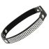 Coquette – Choker met strassteentjes en hartvormige hanger (zwart)