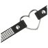 Coquette – Choker met strassteentjes en hartvormige hanger (zwart)