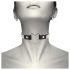 Coquette – Choker met strassteentjes en hartvormige hanger (zwart)