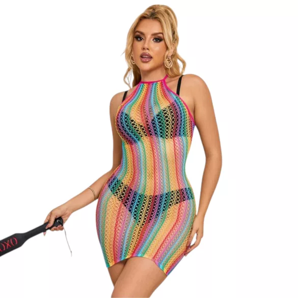 Subblime 952341 - halterjurk - regenboog netstof - S-L