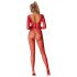 Subblime 952419 - fonkelende strass-jumpsuit - (rood) -XS-M