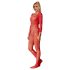 Subblime 952419 - fonkelende strass-jumpsuit - (rood) -XS-M