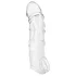 Addicted Toys - penisomhulsel met eikelring - 22 cm (transparant)