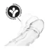 Addicted Toys - penisomhulsel met eikelring - 22 cm (transparant)
