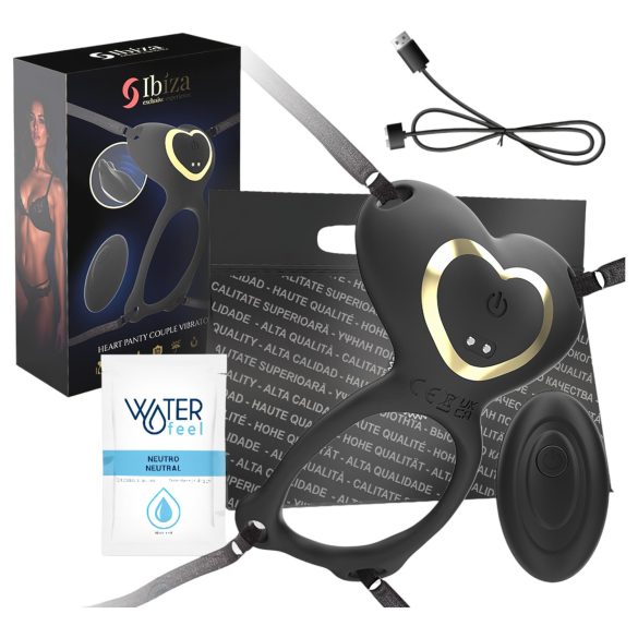 IBIZA - strap-on clitorisstimulator vibrator - zwart