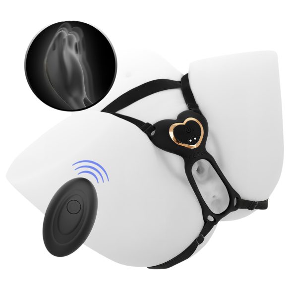 IBIZA - strap-on clitorisstimulator vibrator - zwart