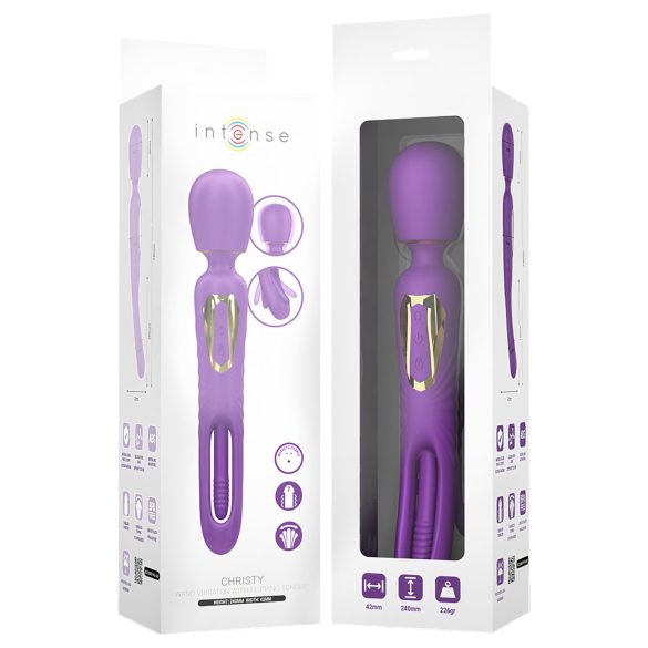 Intense Christy - clitoris vibrator met bewegende tong - paars