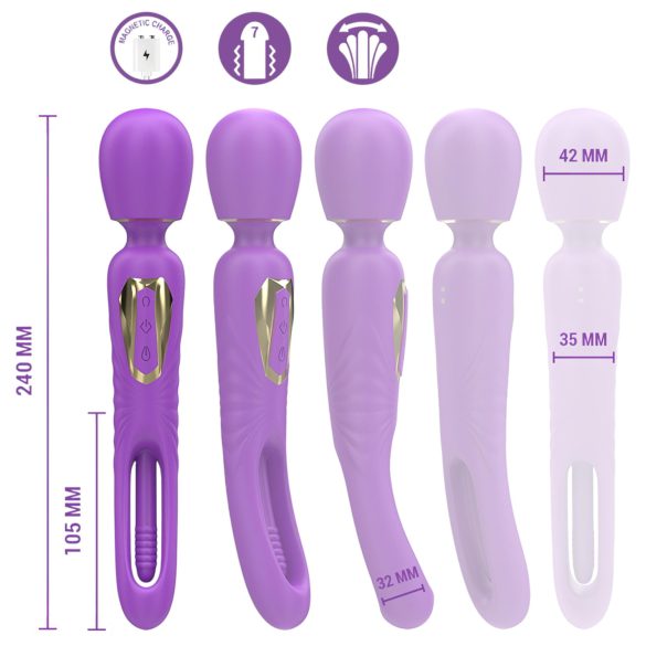 Intense Christy - clitoris vibrator met bewegende tong - paars