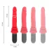 Intense Cynthia - dildo vibrator met zuignap - stootfunctie - rood