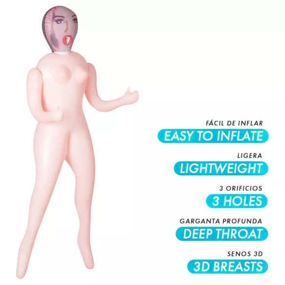 Intense Dolls Monique - opblaasbare seks pop - vinyl
