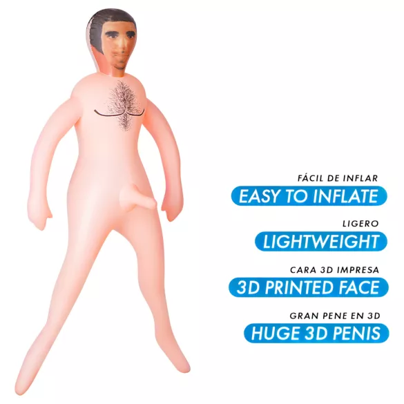 Intense Dolls Anthony - opblaasbare pop man - levensecht latex