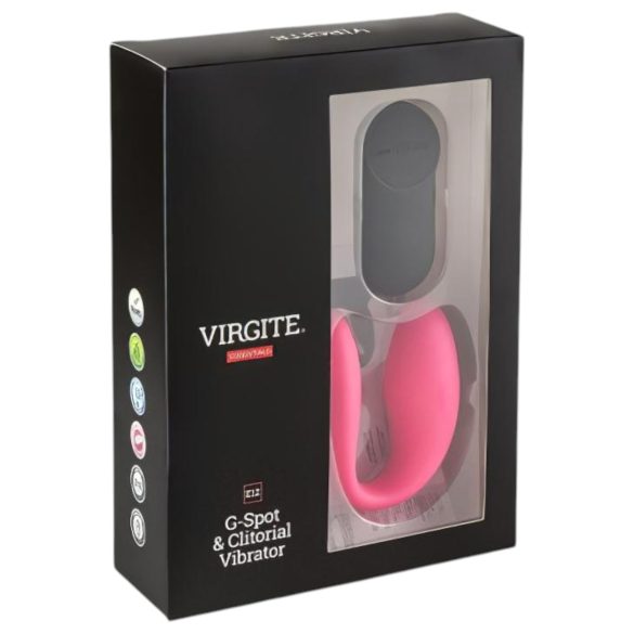 Virgite - afstandsbediende duo vibrator - zwart/roze