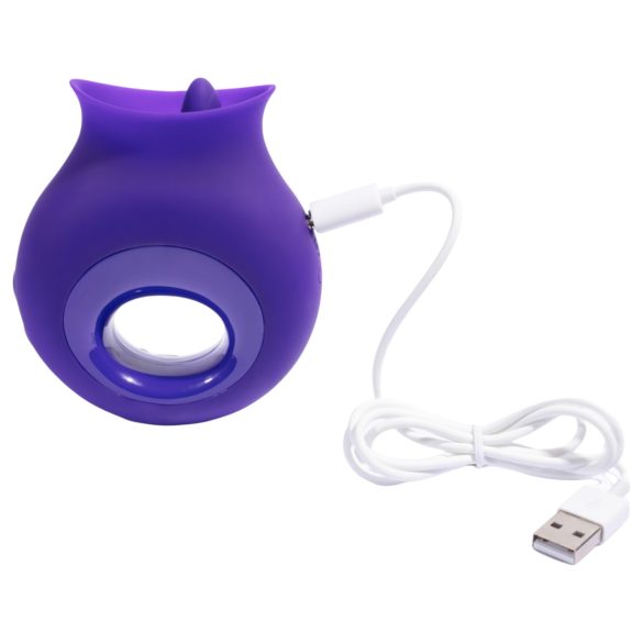 Platanomelón Coco - tongvormige clitoris stimulator (paars)