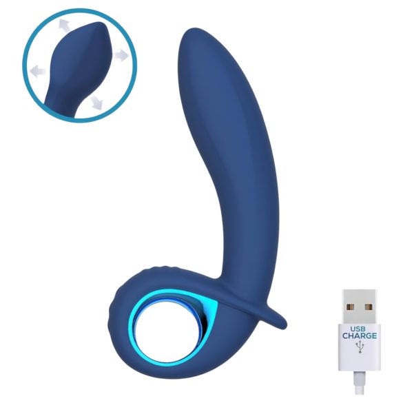 INTOYOU Palha - herlaadbare, opblaasbare vibrator (blauw)