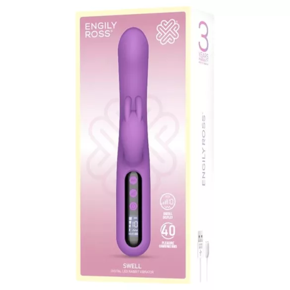 Engily Ross Swell - oplaadbare vibrator met clitorisstimulatie - digitaal
