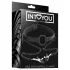 INTOYOU - mondknevel met tepelklemmen - zwart