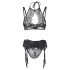 Adalet Evelyn - lingerie set 3-delig - kant - zwart