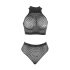 Adalet Marga - lingerie set - netstof - zwart - L/XL