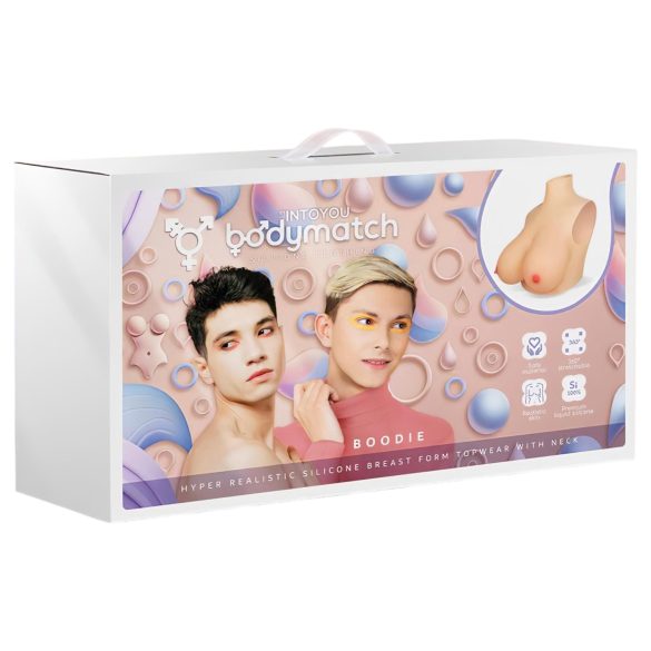 INTOYOU - opzetbare realistische borsten - siliconen - huidskleur