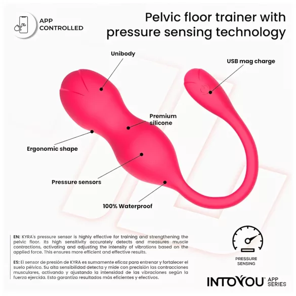 INTOYOU Kyra - kegel ballen duo met vibratie - roze