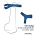 INTOYOU - slimme vibrerende penis- en teeltring (blauw)