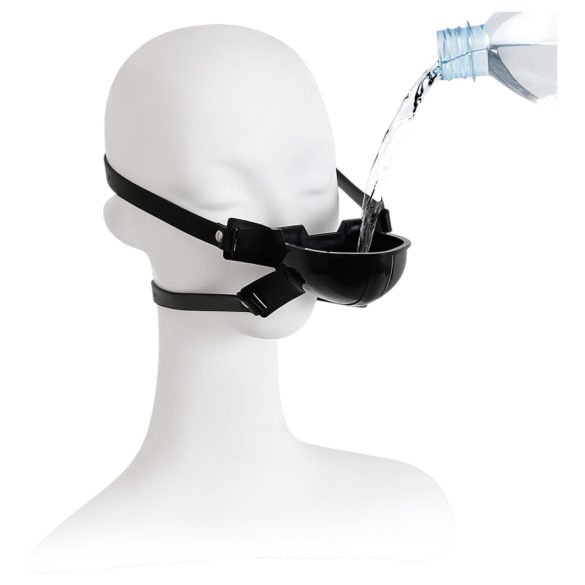 Latetobed - mondknevelaar met drinkfunctie (zwart)