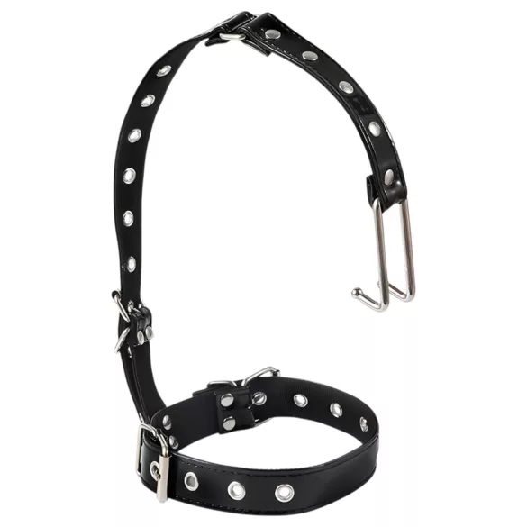 Latetobed - halsband met neushaak - zwart