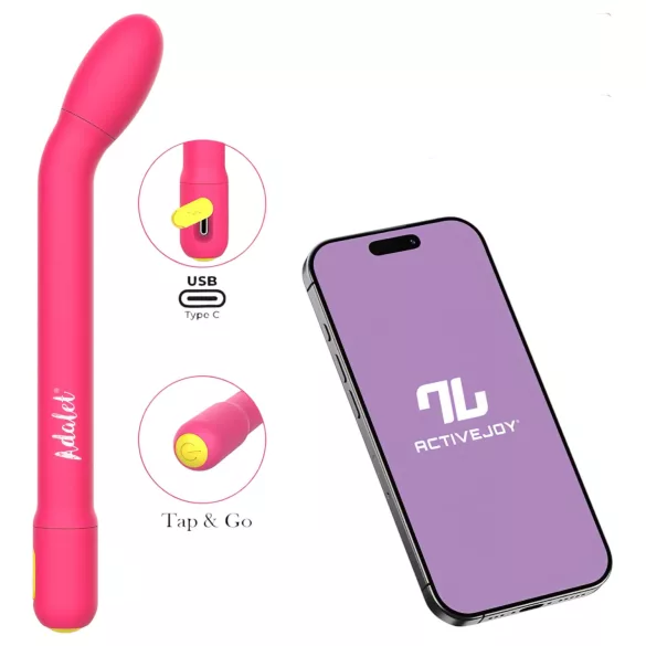 Adalet Gently - app-gestuurde G-spot- en prostaatvibrator (roze)