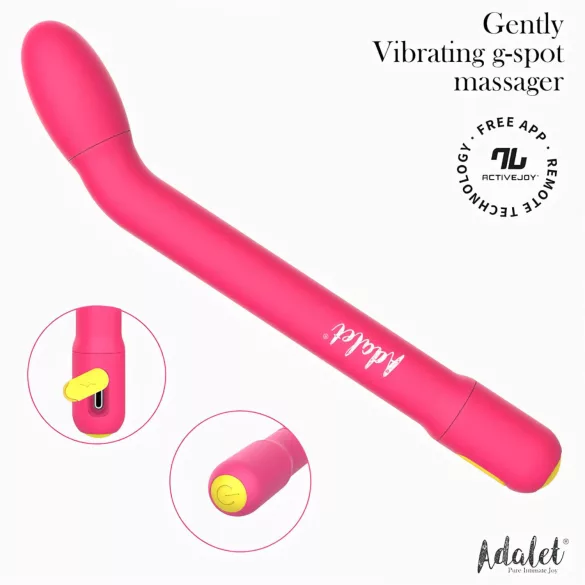 Adalet Gently - app-gestuurde G-spot- en prostaatvibrator (roze)