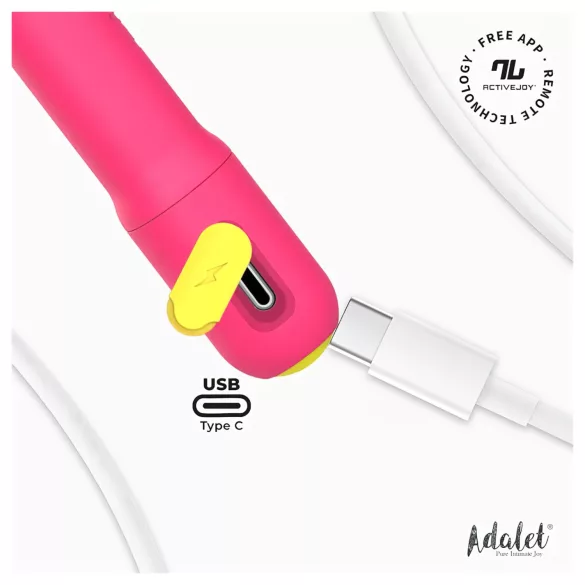 Adalet Gently - app-gestuurde G-spot- en prostaatvibrator (roze)