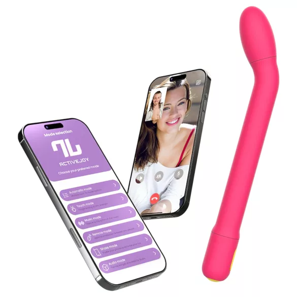 Adalet Gently - app-gestuurde G-spot- en prostaatvibrator (roze)