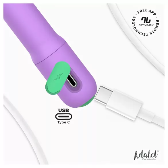 Adalet Gently - g-spot en prostaat vibrator - paars - oplaadbaar