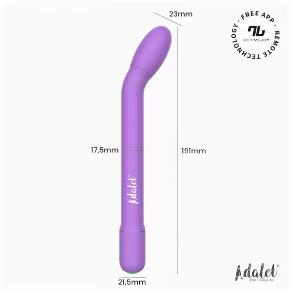 Adalet Gently - g-spot en prostaat vibrator - paars - oplaadbaar