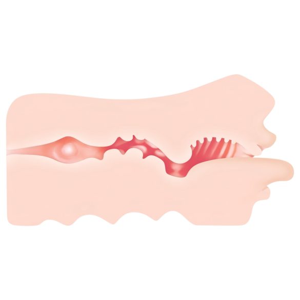 Zero Tolerance - masturbator mond - realistisch - huidkleur