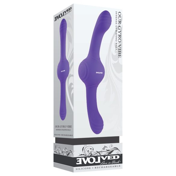 Evolved - dubbele vibrator met trilfunctie - oplaadbaar - paars