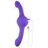 Evolved - dubbele vibrator met trilfunctie - oplaadbaar - paars