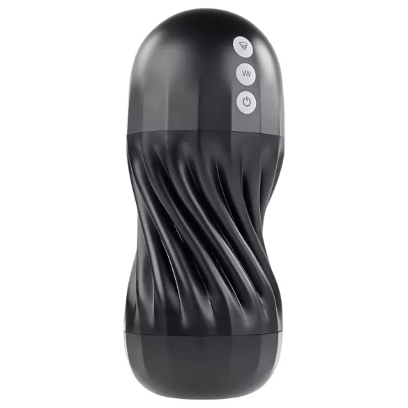 Playboy Solo Stroker - oplaadbare zuigende masturbator (zwart)