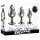 Evolved Black Gem - metalen anale plugset met zwarte edelsteen (zilver)