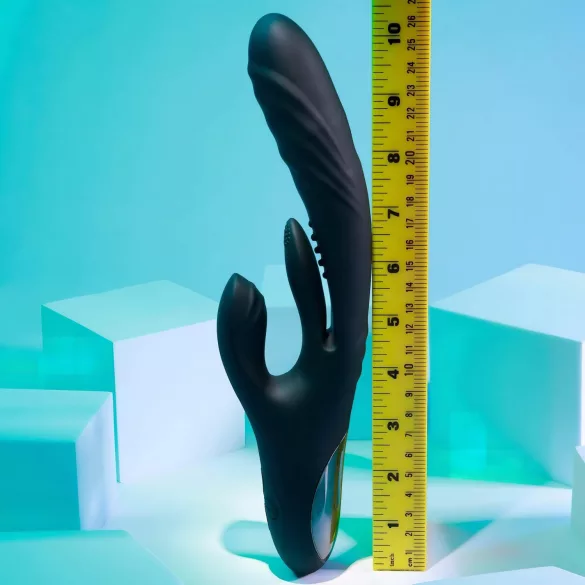 Playboy Rapid Rabbit - rabbit vibrator - oplaadbaar - zwart