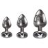 Playboy anaal plug set - 3-delig (zilver)