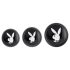 Playboy anaal plug set - 3-delig (zilver)