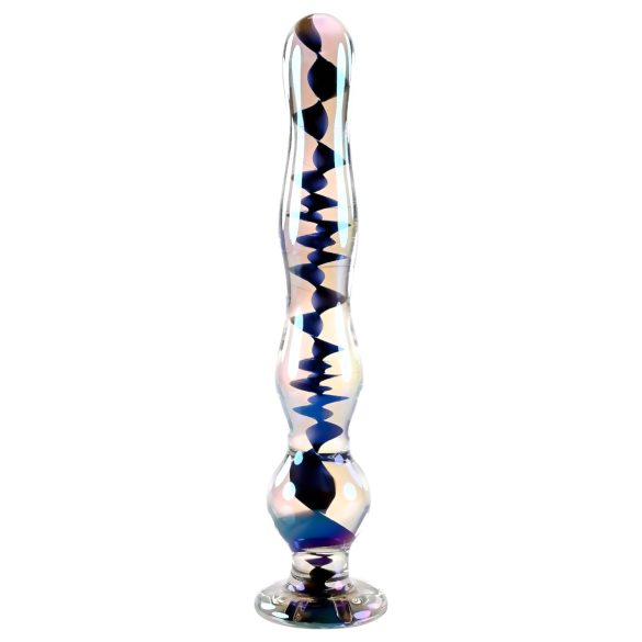 Playboy Jewels - golvende glazen dildo (helder)