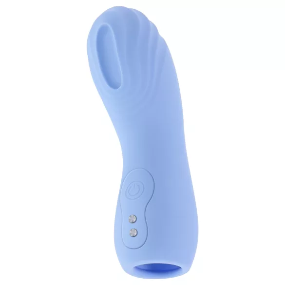 Evolved - vinger vibrator - getextureerd - blauw