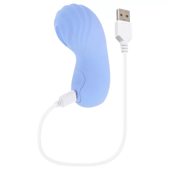 Evolved - vinger vibrator - getextureerd - blauw