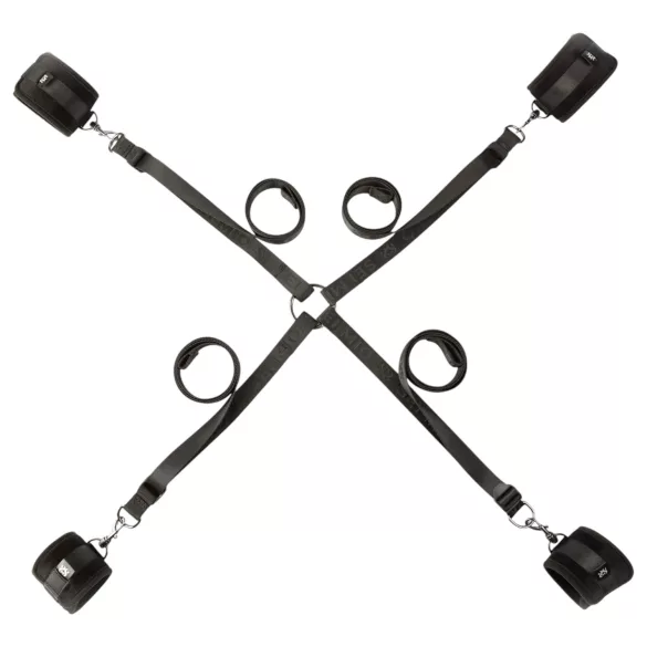 Sei Mio - bondage set voor bed - verstelbaar - zwart