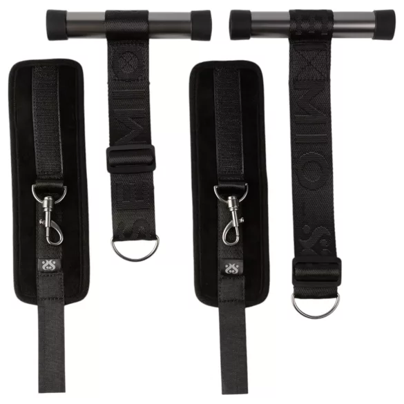 Sei Mio - bondage set voor deur - verstelbaar - zwart