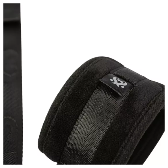 Sei Mio - bondage set - handboeien en halsband - zwart