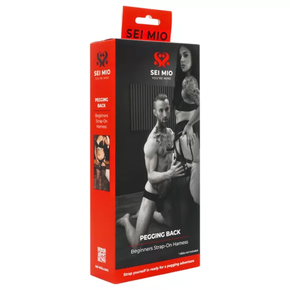 Sei Mio - strap-on harnas - zwart
