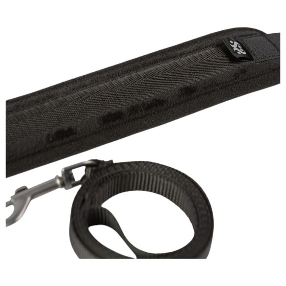 Sei Mio - halsband en riem (zwart)