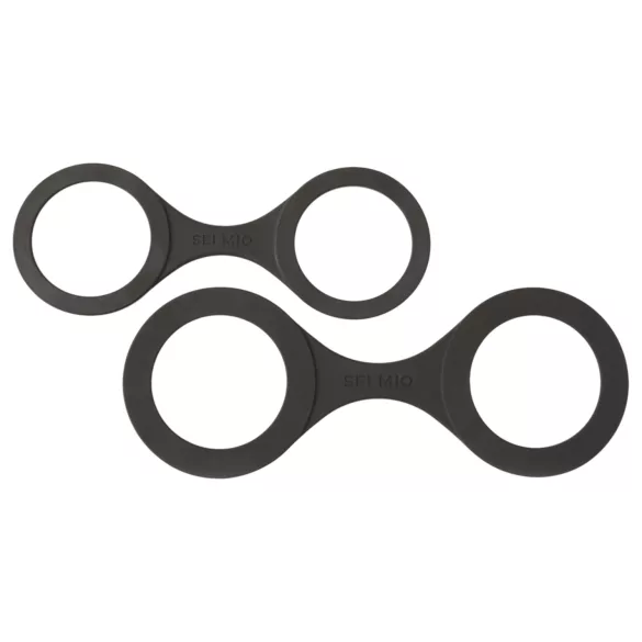 Sei Mio - polsboeien - siliconen - zwart - maat L